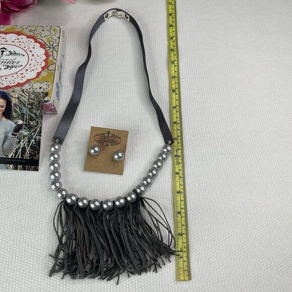 Plunder Design Fashion Jewelry Boutique Boho Necklace Earrings Set New - Picture 5 of 10